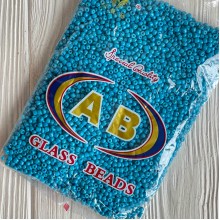 Бисер, размер 6/0, бирюзовый (671), упаковка 400 г