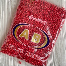 Бисер, размер 6/0, красный (676), упаковка 400 г