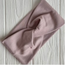 Повязка трикотаж чалма, 11х21 см, пудровая, шт.