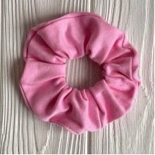 Скранч трикотаж, 11 см, розовый, шт.