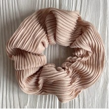 Скранч гофре, 12 см, бежевый, шт.