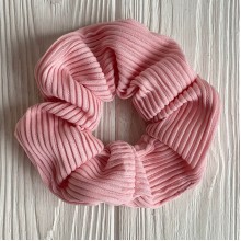 Скранч гофре, 12 см, пудрово-розовый, шт.