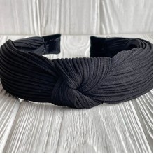 Обруч гофре, 4 см, черный, шт.