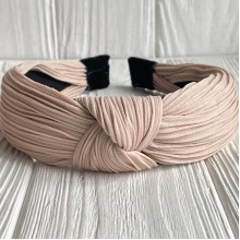 Обруч гофре, 4 см, бежевый, шт.