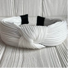 Обруч гофре, 4 см, белый, шт.