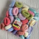 Резинка махровая, 5 см, пастельный микс, упаковка 50 шт.