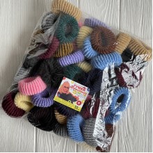 Резинка махровая, 5 см, темный микс, упаковка 50 шт.