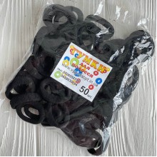 Резинка нейлон, 3 см, черная, упаковка 50 шт.