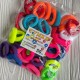 Резинка нейлон, 3 см, кольоровий мікс, упаковка 50 шт.