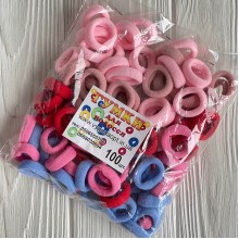 Резинка нейлон, 2,5 см, пастельный микс, упаковка 100 шт.