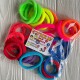 Резинка нейлон, 4,5 см, кольоровий мікс, упаковка 30 шт.