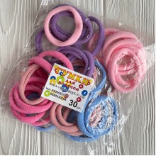 Резинка нейлон, 4,5 см, пастельный микс, упаковка 30 шт.