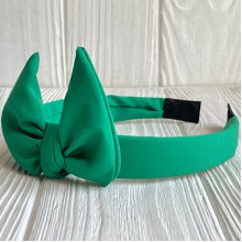 Обруч софт солоха однотонный, 2,5 см, зеленый, шт.