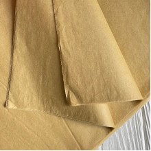 Бумага тишью, 50х70 см, золотая, упаковка 40 шт.