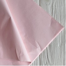 Бумага тишью, 50х70 см, нежно-розовая, упаковка 40 шт.