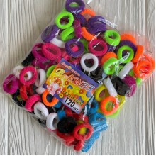 Резинка Barbi, 2,2 см, цветной микс, упаковка 120 шт.