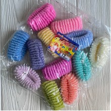 Резинка Barbi (махровая), 5 см, пастельный микс, упаковка 12 шт.