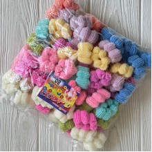 Резинка Barbi (цветочек), 3,5 см, пастельный микс, упаковка 80 шт.