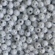 Бусина шамбала, 6 мм, белый, упаковка 500 г