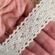 Кружево вязаное Лори (D30031), 2,8 см, молочное, рулон 45 м