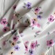 Повязка турецкий трикотаж (малютка), 17х9 см, белая с розово-лиловыми цветочками, шт. 