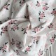 Повязка турецкий трикотаж, 21х10 см, белая с пудровыми цветочками, шт. 