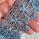 Кружево макраме Моніка, 5 см, небесно-блакитне, рулон 9 м
