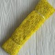 Кружево макраме Оливия, 6,5 см, желтый, рулон 9 м Кружево макраме Оливия, 6,5 см, желтый, рулон 9 м