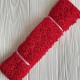 Кружево макраме Оливия, 6,5 см, красный, рулон 9 м Кружево макраме Оливия, 6,5 см, красный, рулон 9 м