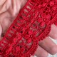 Кружево макраме Ванесса, 5 см, красное, рулон 9 м