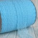 Кружево цветочек, 4,5 см, светло-бирюзовое, (не стрейчевое), бобина 270 м
