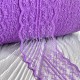 Кружево цветочек, 4,5 см, фиолетовое, (не стрейчевое), бобина 270 м