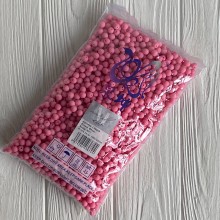 Бусина матовая "Зефирка", 8 мм, коралловая, упаковка 500 грамм