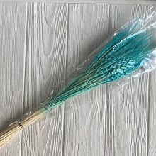 Колоски стабилизированные, 60 см, бирюзовые, упаковка 30 шт.