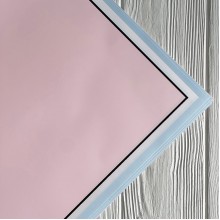 Калька с двойным кантом, 60х60 см, розовая, упаковка 20 шт.