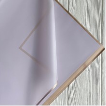 Калька с золотым кантом, 60х60 см, сиреневая, упаковка 20 шт.