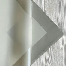 Калька с перламутровым кантом, 60х60 см, серая, упаковка 20 шт.