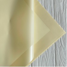 Калька с перламутровым кантом, 60х60 см, кремово-желтая, упаковка 20 шт.