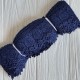 Кружево макраме (TJ-1), 7,5 см, сапфировое, рулон 9 м 