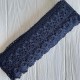 Кружево макраме (TJ-10218), 7 см, сапфировое, рулон 9 м 