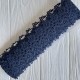 Кружево макраме (TJ-11806), 5 см, сапфировое, рулон 9 м 