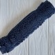 Кружево макраме (TJ-6), 5,5 см, сапфировое, рулон 13,5 м 