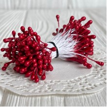 Тычинки маленькие, 2 мм, бордовые, пучок 1800 шт.