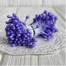 Тычинки маленькие, 2 мм, темно-лиловые, пучок 1800 шт.