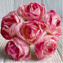 Винтажная роза, 3,5 см, розово-малиновая, упаковка 42 шт.