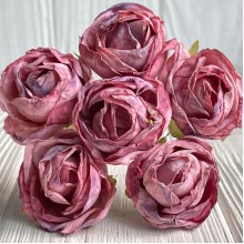 Винтажная роза, 3,5 см, розово-пудровая, упаковка 42 шт.