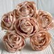 Винтажная роза, 3,5 см, бежевая, упаковка 42 шт.