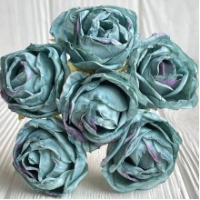 Винтажная роза, 3,5 см, изумрудная, упаковка 42 шт.