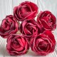 Винтажная роза, 3,5 см, красная, упаковка 42 шт.