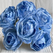 Винтажная роза, 3,5 см, небесно-голубая, упаковка 42 шт.